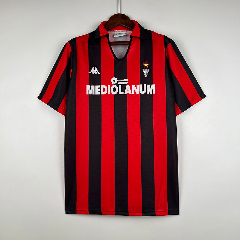 AC Milan 1989/90 Home Shirt | Sacchi's Back-to-Back Kings