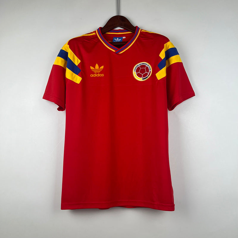 Colombia 1990 World Cup retro away shirt — Valderrama and Higuita era