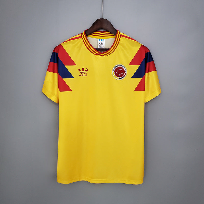 Colombia 1990 World Cup retro home shirt — Valderrama and Higuita era