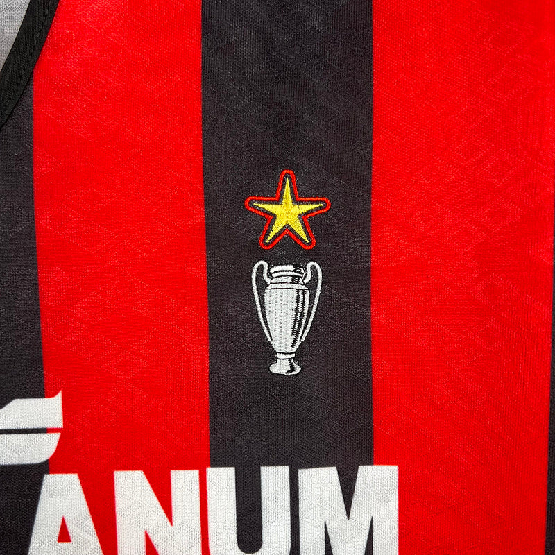 AC Milan 1989/90 Home Shirt | Sacchi's Back-to-Back Kings